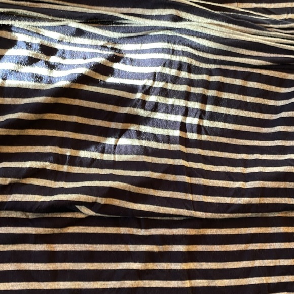 J crew small maxi skirt. Navy with heather gray stripes - Picture 6 of 6